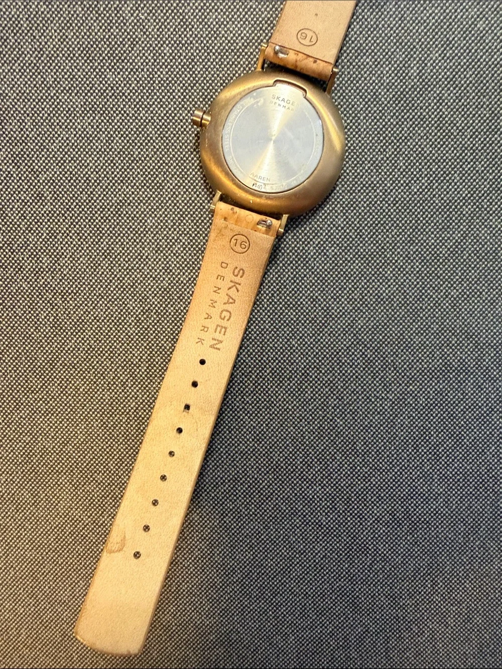 Skagen Men's Cork-Strap Watch in Tan and Silver
